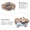 image:imageAngel Kiss Purses for Women Small Hobo Shoulder Bags Vagen Leather MultiPocket Tote Bag with ZipperApricot