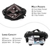 image:imageAngel Kiss Purses for Women Small Hobo Shoulder Bags Vagen Leather MultiPocket Tote Bag with ZipperBlack