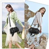 image:imageAngel Kiss Purses for Women Small Hobo Shoulder Bags Vagen Leather MultiPocket Tote Bag with ZipperBlack