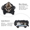 image:imageAngel Kiss Purses for Women Small Hobo Shoulder Bags Vagen Leather MultiPocket Tote Bag with ZipperBlack Leopard