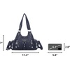 image:imageAngel Kiss Purses for Women Small Hobo Shoulder Bags Vagen Leather MultiPocket Tote Bag with ZipperBlue