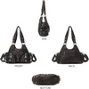 image:imageAngel Kiss Purses for Women Small Hobo Shoulder Bags Vagen Leather MultiPocket Tote Bag with ZipperBronze