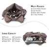 image:imageAngel Kiss Purses for Women Small Hobo Shoulder Bags Vagen Leather MultiPocket Tote Bag with ZipperBrown Leopard