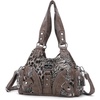 image:imageAngel Kiss Purses for Women Small Hobo Shoulder Bags Vagen Leather MultiPocket Tote Bag with ZipperBrown Leopard
