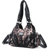 image:imageAngel Kiss Purses for Women Small Hobo Shoulder Bags Vagen Leather MultiPocket Tote Bag with ZipperBrown Snake