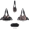 image:imageAngel Kiss Purses for Women Small Hobo Shoulder Bags Vagen Leather MultiPocket Tote Bag with ZipperBrown Snake