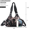 image:imageAngel Kiss Purses for Women Small Hobo Shoulder Bags Vagen Leather MultiPocket Tote Bag with ZipperBrown Snake