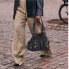 image:imageAngel Kiss Purses for Women Small Hobo Shoulder Bags Vagen Leather MultiPocket Tote Bag with ZipperDenim Black