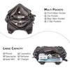 image:imageAngel Kiss Purses for Women Small Hobo Shoulder Bags Vagen Leather MultiPocket Tote Bag with ZipperPewter