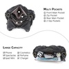 image:imageAngel Kiss Purses for Women Small Hobo Shoulder Bags Vagen Leather MultiPocket Tote Bag with ZipperRetro Black