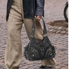 image:imageAngel Kiss Purses for Women Small Hobo Shoulder Bags Vagen Leather MultiPocket Tote Bag with ZipperRetro Black