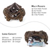 image:imageAngel Kiss Purses for Women Small Hobo Shoulder Bags Vagen Leather MultiPocket Tote Bag with ZipperRetro Brown