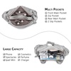 image:imageAngel Kiss Purses for Women Small Hobo Shoulder Bags Vagen Leather MultiPocket Tote Bag with ZipperSilver