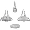 image:imageAngel Kiss Purses for Women Small Hobo Shoulder Bags Vagen Leather MultiPocket Tote Bag with ZipperSilver
