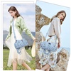 image:imageAngel Kiss Purses for Women Small Hobo Shoulder Bags Vagen Leather MultiPocket Tote Bag with ZipperSky Blue