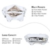 image:imageAngel Kiss Purses for Women Small Hobo Shoulder Bags Vagen Leather MultiPocket Tote Bag with ZipperWhite
