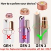 image:imageAngel Kiss Replacement Heads for Flawless Womens Facial Hair Remover Gen 36 PcsPack for Gen 3 New flawless