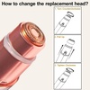image:imageAngel Kiss Replacement Heads for Flawless Womens Facial Hair Remover Gen 36 PcsPack for Gen 3 New flawless