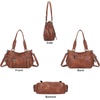 image:imageAngel Kiss Shoulder Bag For Women Multi Pocket Retro Hobo Handbags Satchel Tote BagBrown