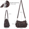image:imageAngel Kiss Shoulder Bag For Women Multi Pocket Retro Hobo Handbags Satchel Tote BagCoffee