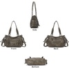 image:imageAngel Kiss Shoulder Bag For Women Multi Pocket Retro Hobo Handbags Satchel Tote BagGreen
