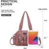image:imageAngel Kiss Small Purse Handbag for Women Crossbody and Shoulder Bags Multipocket Soft Hobo Purses10pink
