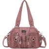 image:imageAngel Kiss Small Purse Handbag for Women Crossbody and Shoulder Bags Multipocket Soft Hobo Purses10pink