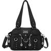 image:imageAngel Kiss Small Purse Handbag for Women Crossbody and Shoulder Bags Multipocket Soft Hobo Purses2black