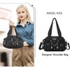 image:imageAngel Kiss Small Purse Handbag for Women Crossbody and Shoulder Bags Multipocket Soft Hobo Purses2black