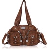 image:imageAngel Kiss Small Purse Handbag for Women Crossbody and Shoulder Bags Multipocket Soft Hobo Purses4brown