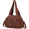 image:imageAngel Kiss Small Purse Handbag for Women Crossbody and Shoulder Bags Multipocket Soft Hobo Purses4brown
