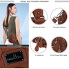 image:imageAngel Kiss Small Purse Handbag for Women Crossbody and Shoulder Bags Multipocket Soft Hobo Purses4brown