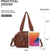 image:imageAngel Kiss Small Purse Handbag for Women Crossbody and Shoulder Bags Multipocket Soft Hobo Purses4brown