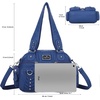 image:imageAngel Kiss Small Purse Handbag for Women Crossbody and Shoulder Bags Multipocket Soft Hobo Purses7blue