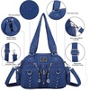image:imageAngel Kiss Small Purse Handbag for Women Crossbody and Shoulder Bags Multipocket Soft Hobo Purses7blue
