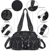 image:imageAngel Kiss Small Purse Handbag for Women Crossbody and Shoulder Bags Multipocket Soft Hobo PursesBronze