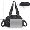 image:imageAngel Kiss Small Purse Handbag for Women Crossbody and Shoulder Bags Multipocket Soft Hobo PursesBronze