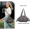 image:imageAngel Kiss Small Purse Handbag for Women Crossbody and Shoulder Bags Multipocket Soft Hobo PursesGrey