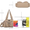 image:imageAngel Kiss Small Purse Handbag for Women Crossbody and Shoulder Bags Multipocket Soft Hobo PursesKhaki
