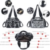 image:imageAngel Kiss Small Purse Handbag for Women Crossbody and Shoulder Bags Multipocket Soft Hobo PursesLeopard Black