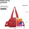 image:imageAngel Kiss Small Purse Handbag for Women Crossbody and Shoulder Bags Multipocket Soft Hobo PursesRed