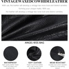 image:imageAngel Kiss Soft PU Leather Shoulder Bag Hobo Tote Purse for women  Multi Pocket Handbag with Adjustable Strap Rivet DecorBlack