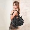 image:imageAngel Kiss Soft PU Leather Shoulder Bag Hobo Tote Purse for women  Multi Pocket Handbag with Adjustable Strap Rivet DecorBlack