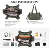 image:imageAngel Kiss Soft PU Leather Shoulder Bag Hobo Tote Purse for women  Multi Pocket Handbag with Adjustable Strap Rivet DecorGreen