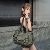image:imageAngel Kiss Soft PU Leather Shoulder Bag Hobo Tote Purse for women  Multi Pocket Handbag with Adjustable Strap Rivet DecorGreen
