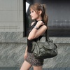 image:imageAngel Kiss Soft PU Leather Shoulder Bag Hobo Tote Purse for women  Multi Pocket Handbag with Adjustable Strap Rivet DecorGreen
