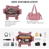 image:imageAngel Kiss Soft PU Leather Shoulder Bag Hobo Tote Purse for women  Multi Pocket Handbag with Adjustable Strap Rivet DecorPink