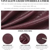 image:imageAngel Kiss Soft PU Leather Shoulder Bag Hobo Tote Purse for women  Multi Pocket Handbag with Adjustable Strap Rivet DecorRed