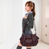 image:imageAngel Kiss Soft PU Leather Shoulder Bag Hobo Tote Purse for women  Multi Pocket Handbag with Adjustable Strap Rivet DecorRed
