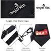 image:imageAngel Kiss Womens Designer Handbag Large Double Zipper Multi Pocket Washed Leather Purse11black